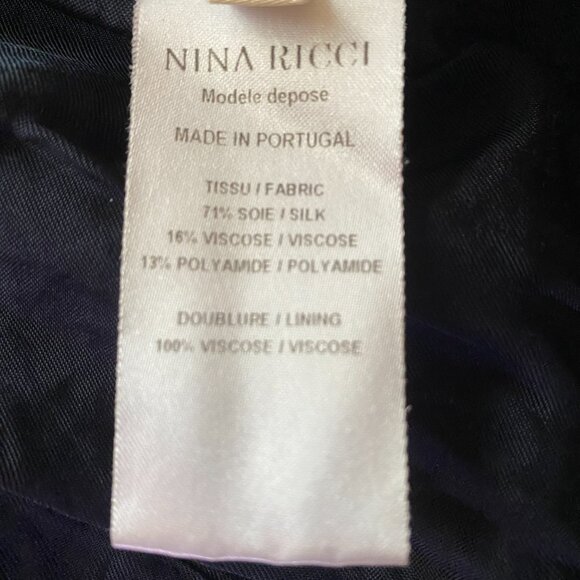 Nina Ricci crushed silk bomber jacket with floral print and pockets - Picture 4 of 9